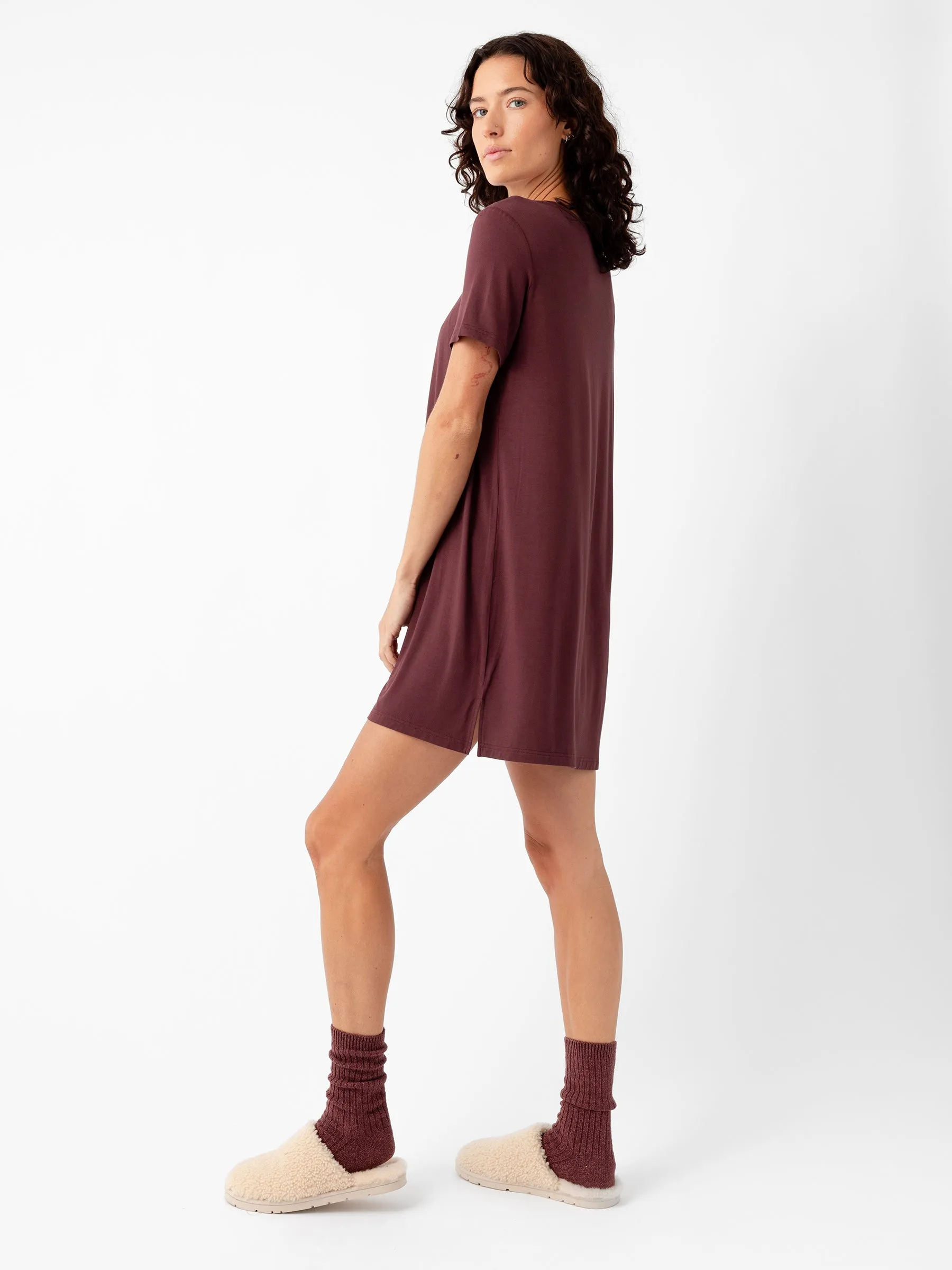 Women's Bamboo Stretch Knit Sleep Dress