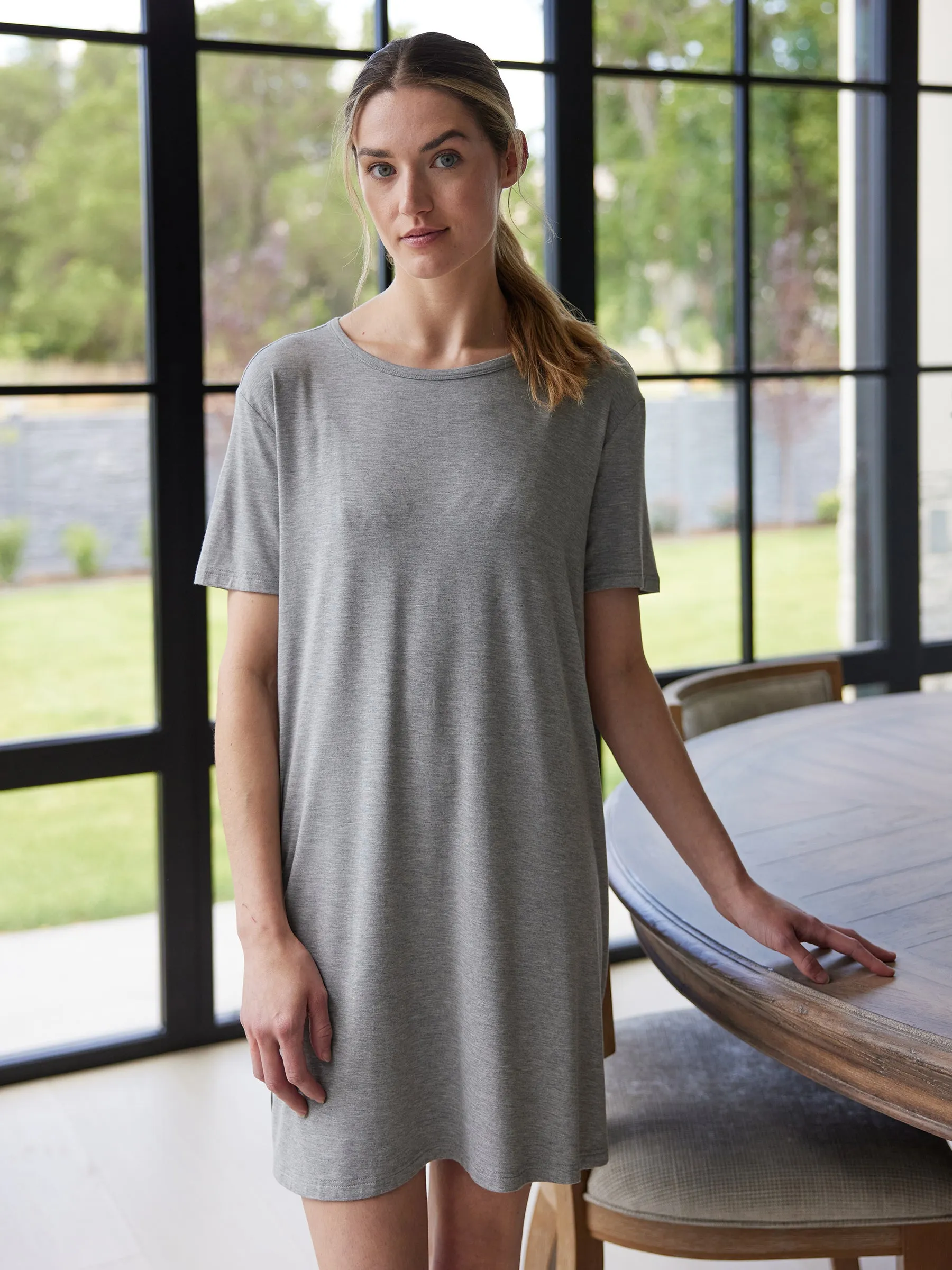 Women's Bamboo Stretch Knit Sleep Dress