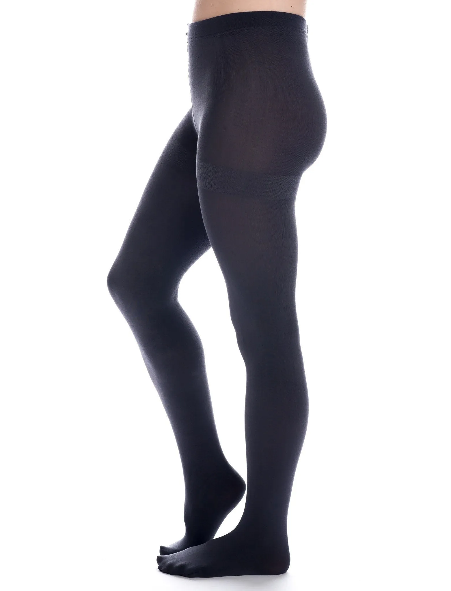 Women's Microfiber Anti-Pilling Tights - Gray