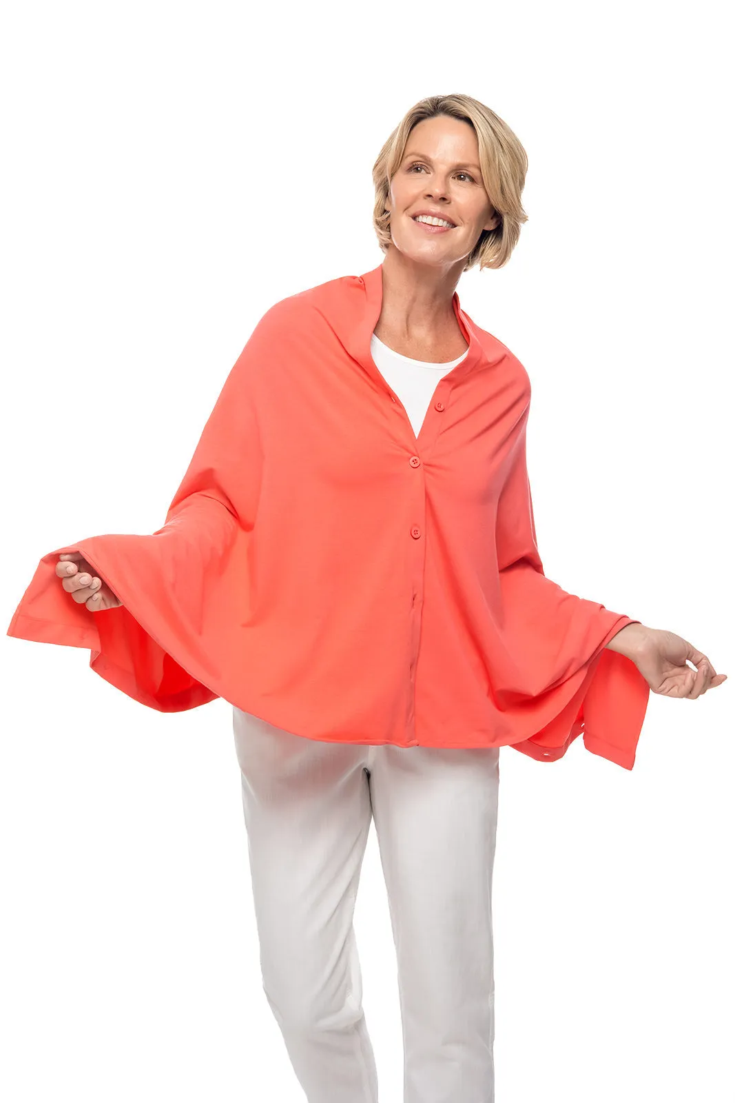 Women's Revilla Convertible Sun Wrap  |  Vivid Coral