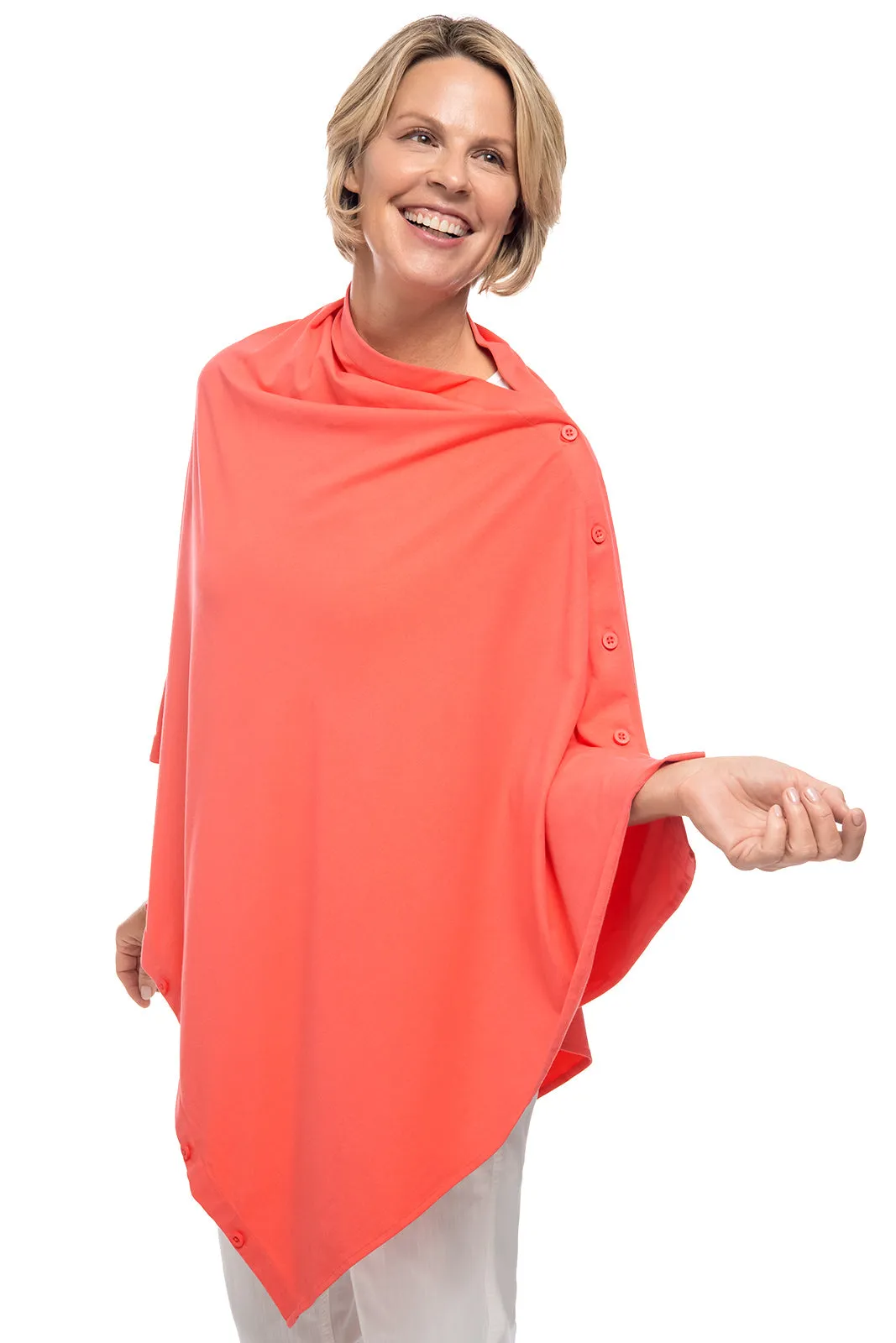 Women's Revilla Convertible Sun Wrap  |  Vivid Coral