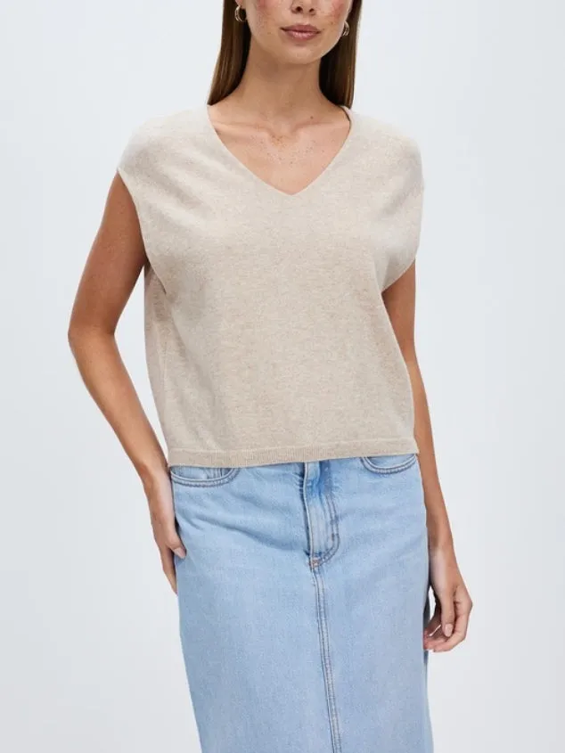 Women's Simple Fashion Wool Sand Vest - Peyton Top