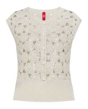 YAYING Hollow Out Sleeveless Knitwear