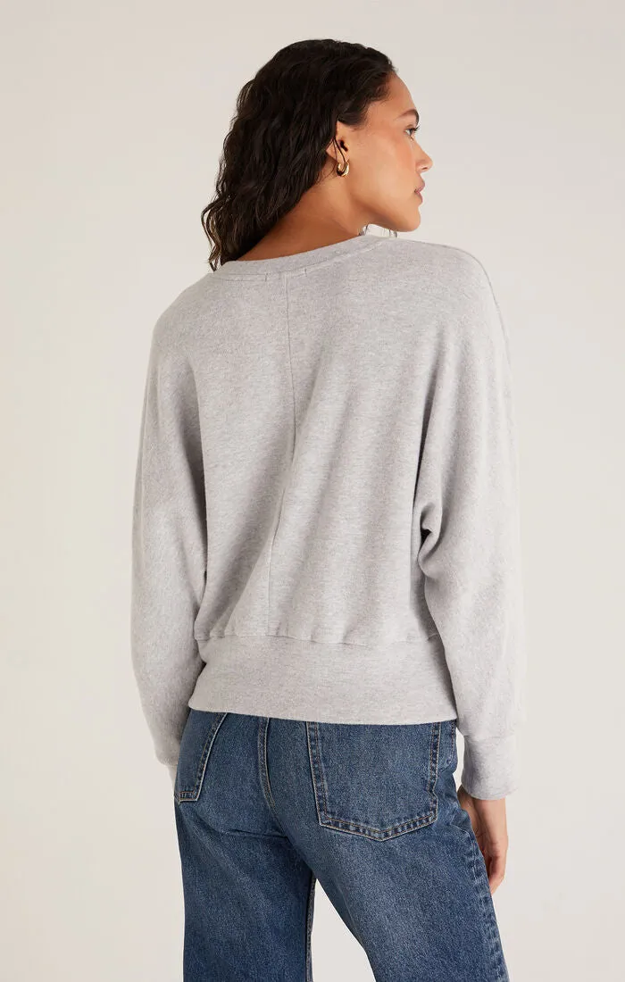 Z Supply Ohara Plush V-Neck Sweatshirt