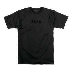 ZERO ARMY EMBROIDERED T-SHIRT - BLACK